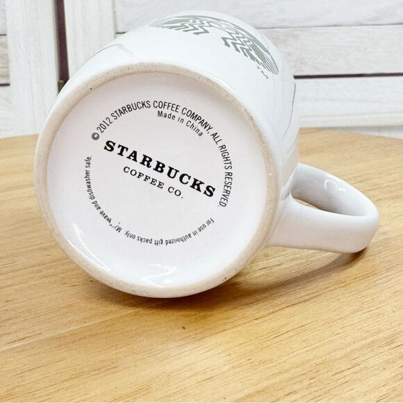 Starbucks 2012 Classic Siren Logo White Ceramic Mug - Picture 6 of 7